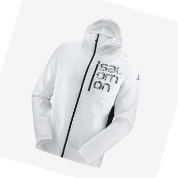 Chaquetas Salomon BONATTI CROSS WIND WINDBREAKERS Hombre Blancos | MX 3263SGL